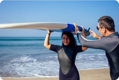 Activities detail 2 surfer rides wave blue wave 2